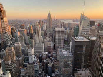 Aerial view of buildings in city