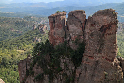 View of rock formations