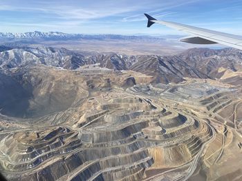 Aerial view of landscape against sky