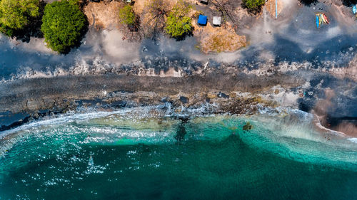 Aerial view of swimming pool