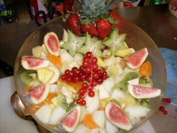 Close-up of served food