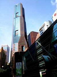 Low angle view of modern buildings