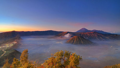 Beautiful view bromo mountain