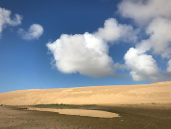 Scenic view of desert against sky