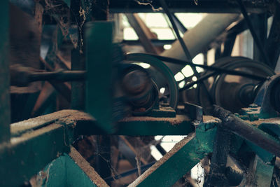 Interior of abandoned factory