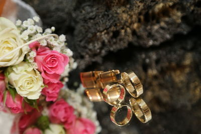 Close-up of rose bouquet