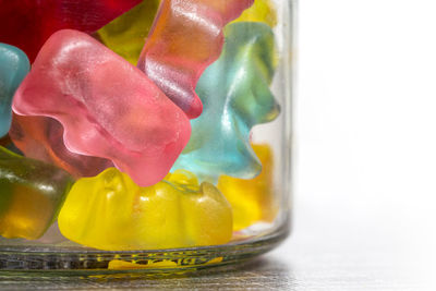 Close-up of dentures