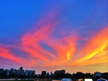 Cityscape at sunset