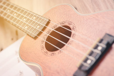 Close-up of guitar