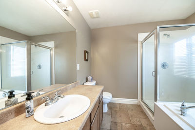 Interior of bathroom