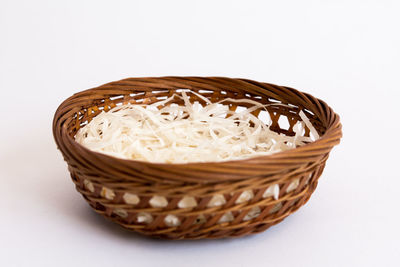 Close-up of ice cream against white background