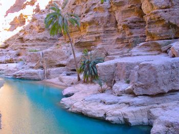 Scenic view of rocky mountains