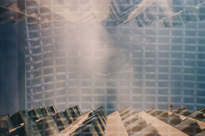 Close-up of glass window on wall