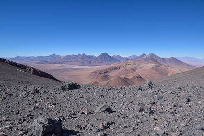 View from the top of lascar volcano, near san pedro de atacama, chile