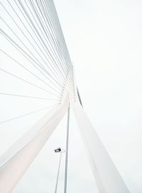 Low angle view of bridge against clear sky