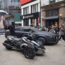 People on city street