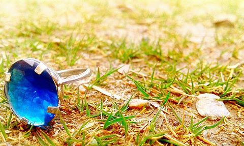 Close-up of peacock on field