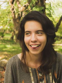 Portrait of young woman