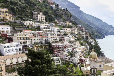 View of positano, amalfi coast, campania, italy