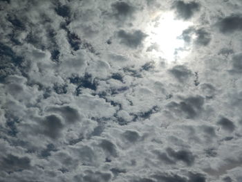 Low angle view of clouds in sky