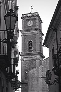 Low angle view of clock tower