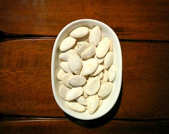 Close-up of bowl on table
