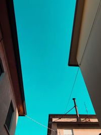 Low angle view of building against clear sky