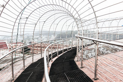 Empty bridge against sky