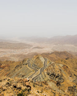 Scenic view of landscape against clear sky