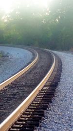 Railroad tracks in background