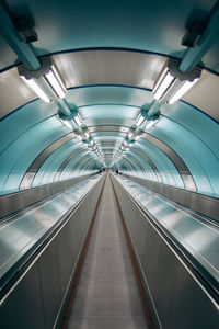 View of escalator