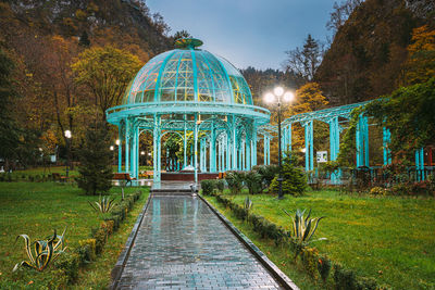 View of gazebo in park