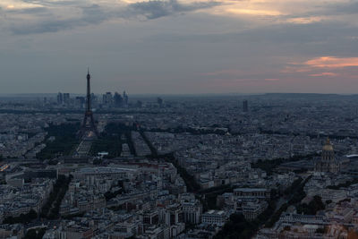 Paris view from le ciel de paris