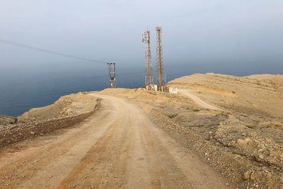 Scenic view of road against sky