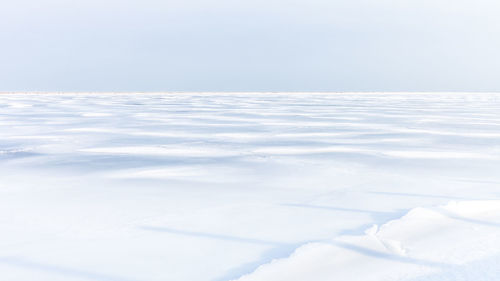 Scenic view of snow covered landscape