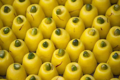 Full frame shot of yellow fruits