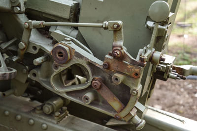 Close-up of machine part