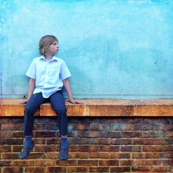 Full length of a young man