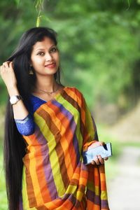 Portrait of a smiling young woman