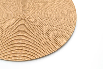 Close-up of hat against white background