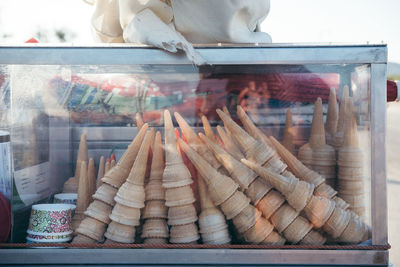 Close-up of objects for sale in store