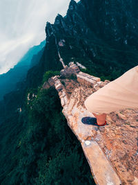 Aerial view of a mountain