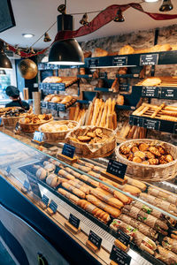 High angle view of food for sale at market