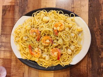 Shrimp and oyster pasta