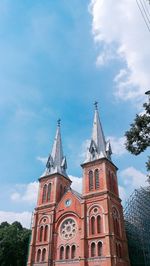 Low angle view of building against sky