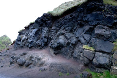 Rock formation against sky