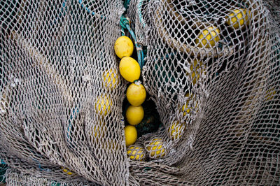 Close-up of fishing net