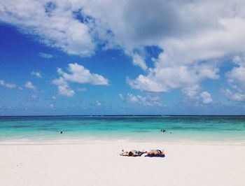 Scenic view of sea against sky