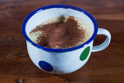 Close-up of coffee on table