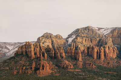 Sunset viewpoint in sedona arizona as seen from airport mesa vortex looking towards both sides 